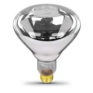 250-Watt Clear BR40 Dimmable Incandescent 120-Volt Infrared Heat Lamp Light Bulb (1-Bulb)