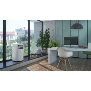 10,000 BTU, 350 sq. ft. Portable Compact Air Conditioner 3 in 1 (AC, Fan, Dehumidifier) with Remote in White
