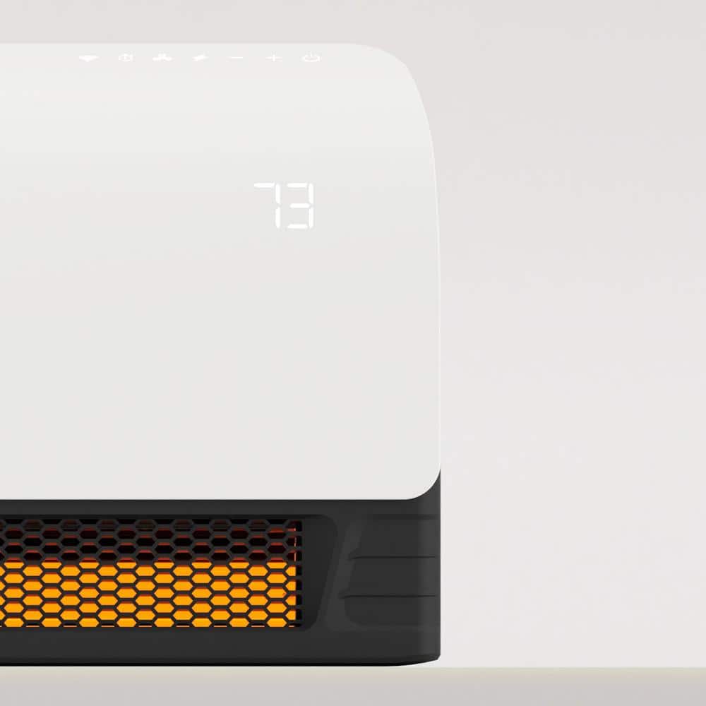 White Infrared Wall Heater with WiFi and Thermostat
