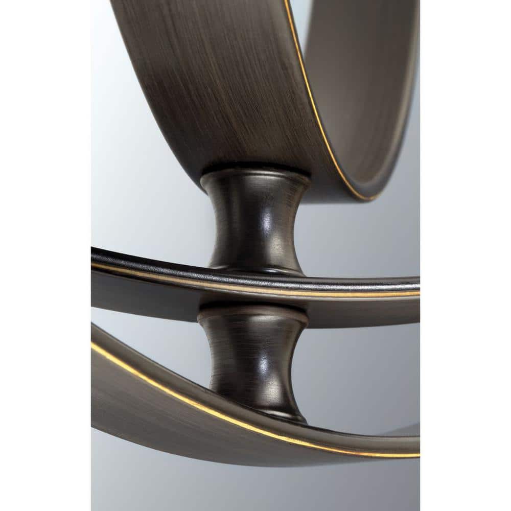 Antique Bronze 4-Light Globe Foyer Pendant