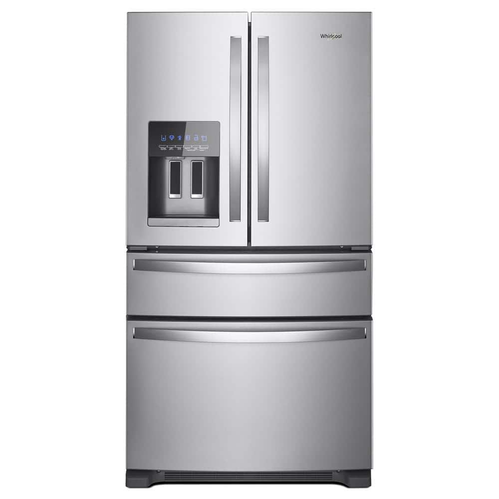 Whirlpool 36 in. 24.5 cu. ft. Standard Depth French Door Refrigerator in Fingerprint Resistant Stainless Steel