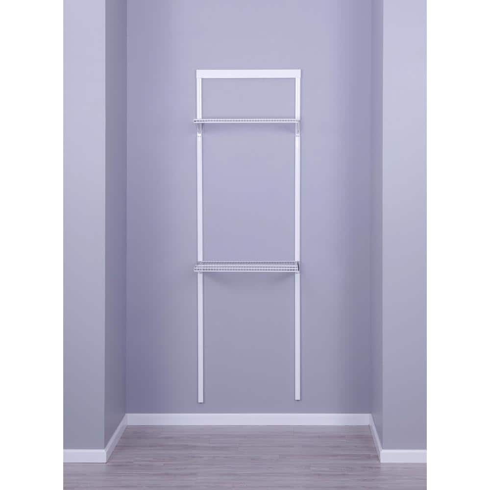 Everbilt 2ft Double Shelf Shelving Unit, White