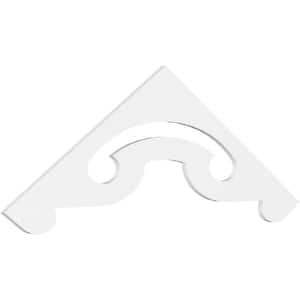 1 in. x 72 in. x 24 in. (8/12) Pitch Northwest Gable Pediment Architectural Grade PVC Moulding
