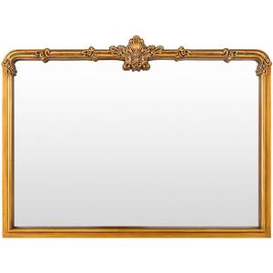 Ezra 30 in. x 40 in. Gold Framed Decorative Mirror