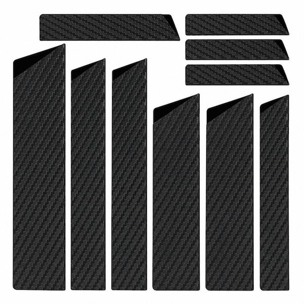 10-Piece Black Plastic Knife Blade Guard, Anti-Slip Waterproof Abrasion Resistant with Flet Lining, Wide Range Covering
