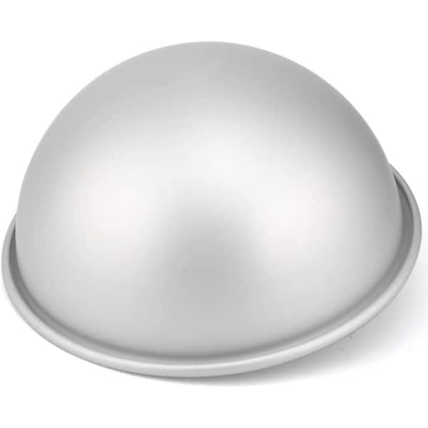 6 in. Aluminum Alloy Cake Pan with Dome, 3D Soccer Hemisphere Mold for Making Football-Themed Dome Cakes (1-Pack)