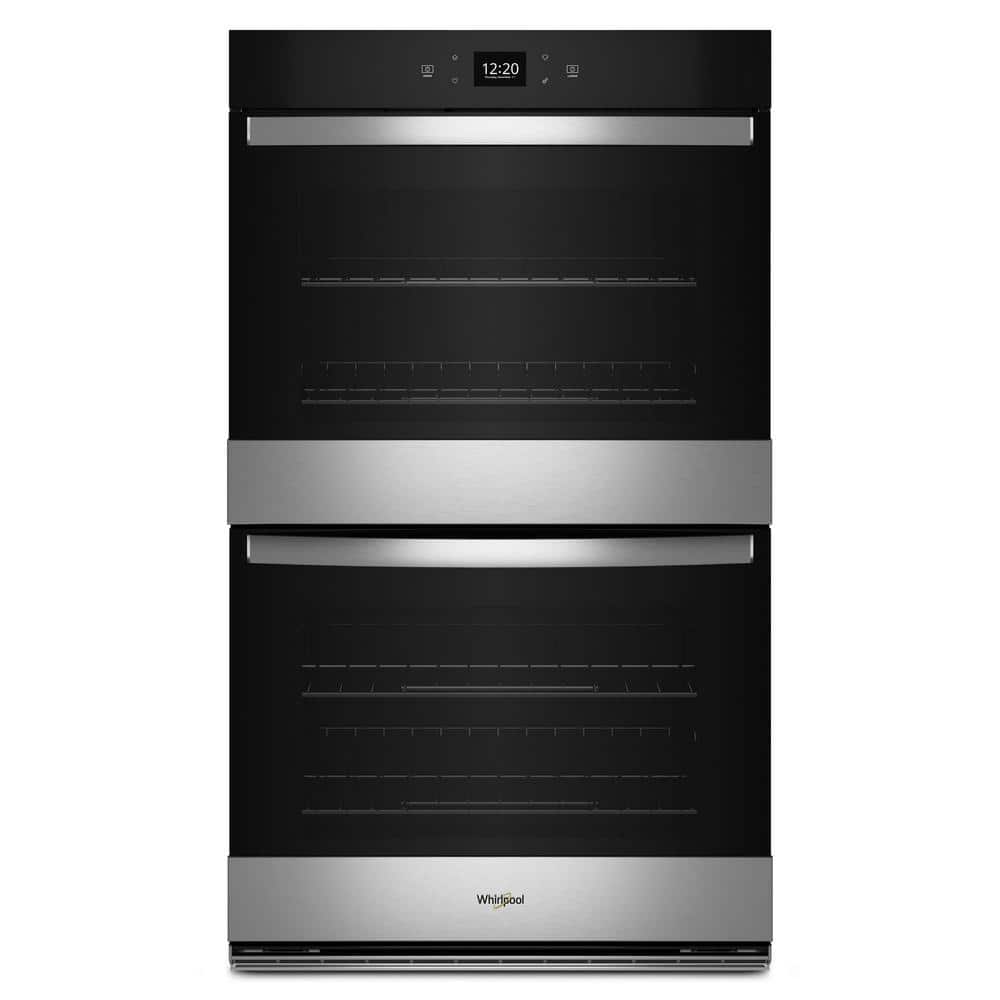 Whirlpool 27 in. Double Electric Wall Oven With Convection Self-Cleaning in Fingerprint Resistant Stainless Steel