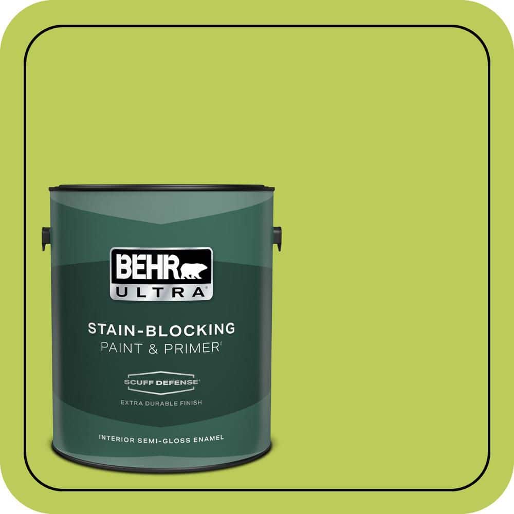 1 gal. #410B-5 Hidden Meadow Extra Durable Semi-Gloss Enamel Interior Paint & Primer price history on PriceWatchPro