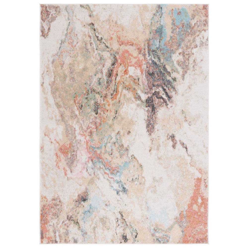 Phoenix 5 ft. x 8 ft. Ivory/Gold Rust Distressed Marble Area Rug price history on PriceWatchPro