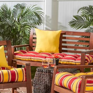 Carnival Stripe Rectangle Outdoor Bench Cushion