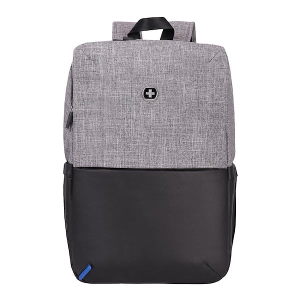 SwissDigital Joule 15.6 in. Black and Gray Laptop Backpack with RFID ...