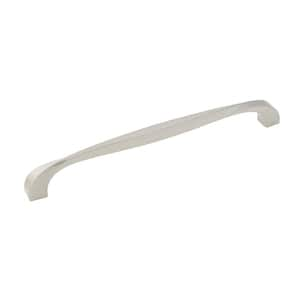 Twist 8-13/16 in. 224 mm Center-to-Center Satin Nickel Cabinet Door/Drawer Pull