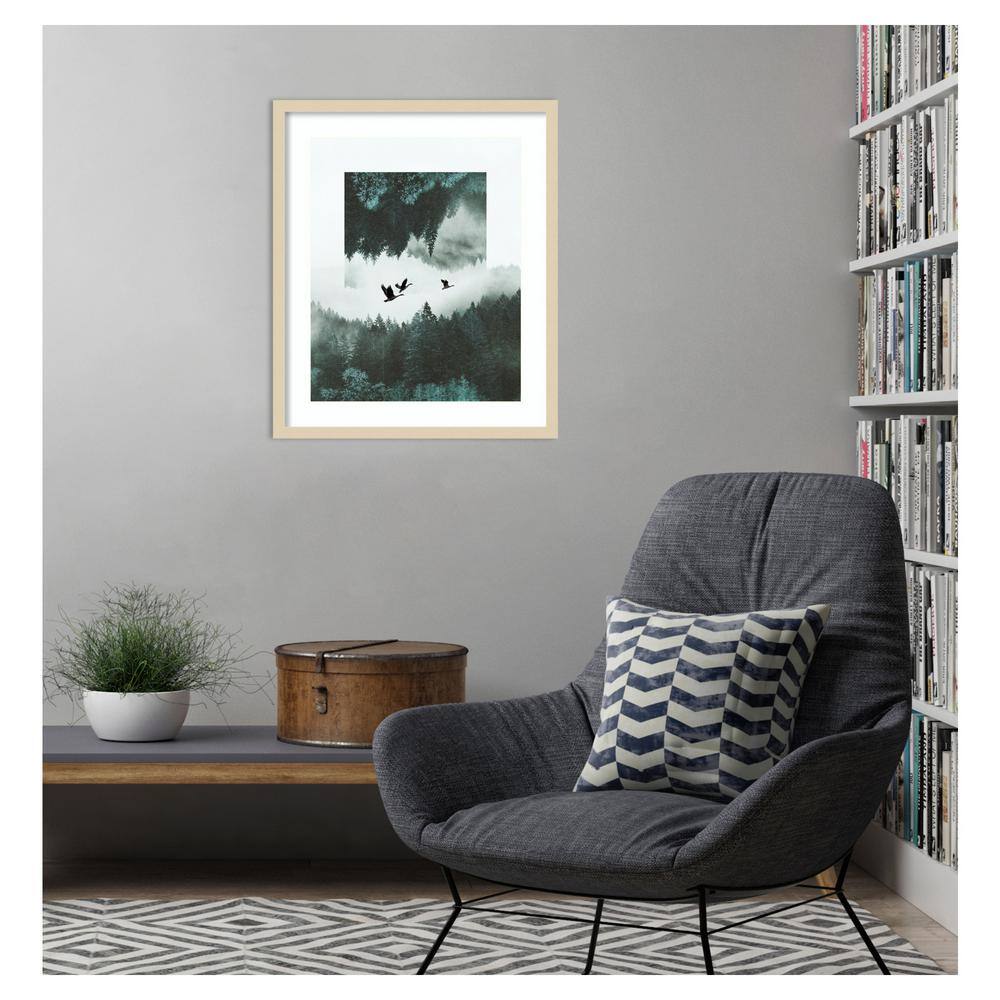 Grace Popp Misty Skein II 21"x25" Svelte Natural Wood Framed Print