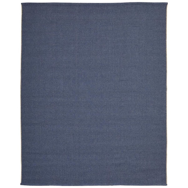 10 ft. x 14 ft. Blue Abstract Area Rug