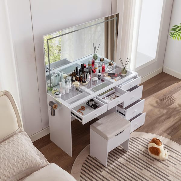 remodel 05 V.A. 『VANITY BOX』 Vanity Art Chambery 54 in. W x 22 in. D x 34.5 in. H Double