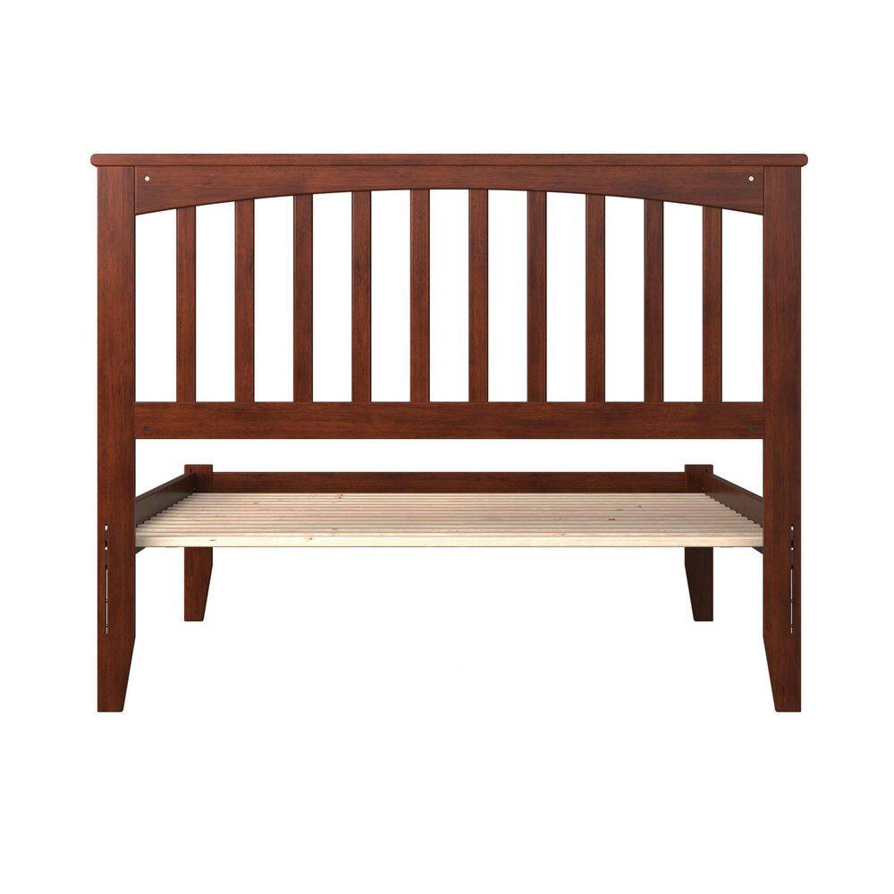 Mission Walnut Brown Solid Wood Frame Queen Platform Bed - thumbnail 4