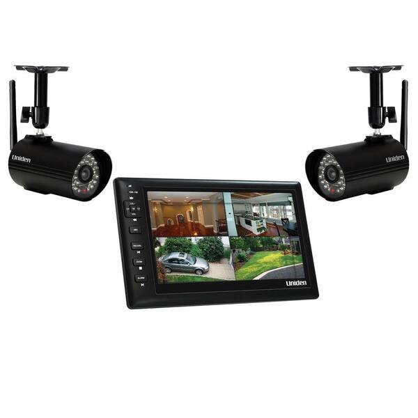 Uniden Wireless 480 TVL Indoor and Outdoor Portable Video Surveillance with 2 Outdoor Cameras