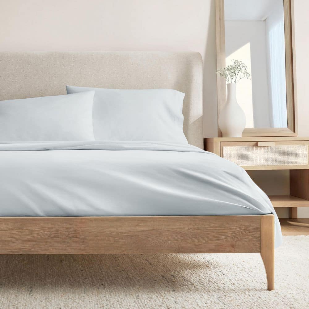 4-Piece 160TC Cotton King Sheet Set in Blue Mist price history on PriceWatchPro