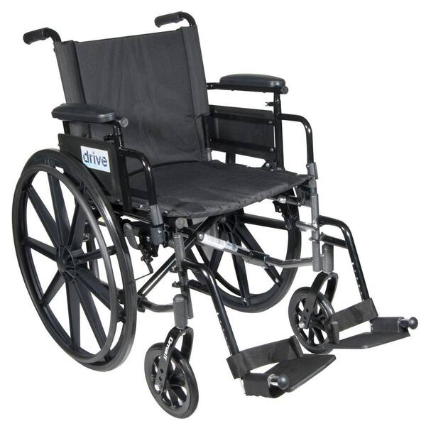 Drive Cirrus IV Lightweight Dual Axle Wheelchair with Adjustable Arms, Detachable Desk Arms, Swing Away Footrests, 16 in. Seat