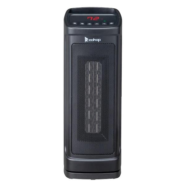 1500-Watt 17 in. Indoor Electric Tower Ceramic Fan Space Heater with Remote Control