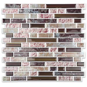 Vinyl Collection Sandstone 10 in. x 10 in. Vinyl Peel and Stick Tile (6.9 sq. ft./10-Sheets)