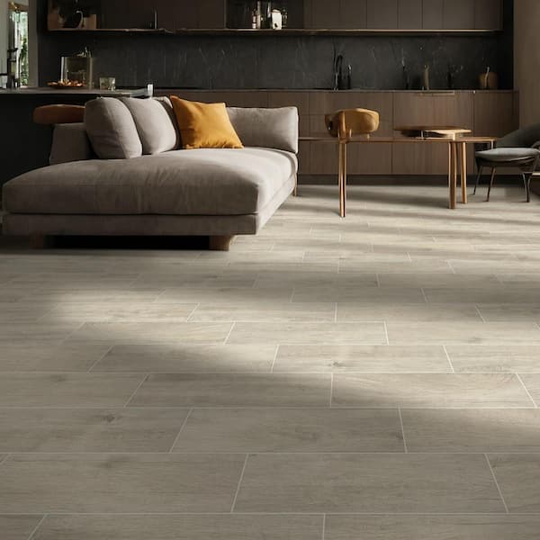 MSI Westwood Liath Gray 8 in. x 24 in. Matte Porcelain Wood Look Floor and Wall Tile (11.97 sq. ft./Case)