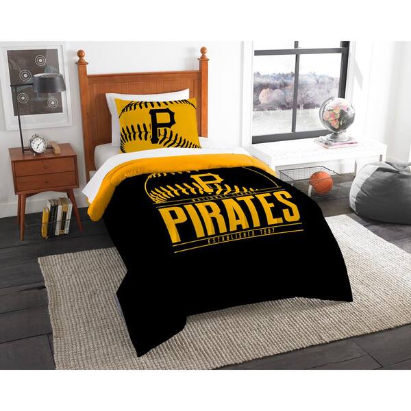 Pittsburgh Pirates Grand Slam Twin Comforter Set, Pirate Bedding Set Twin