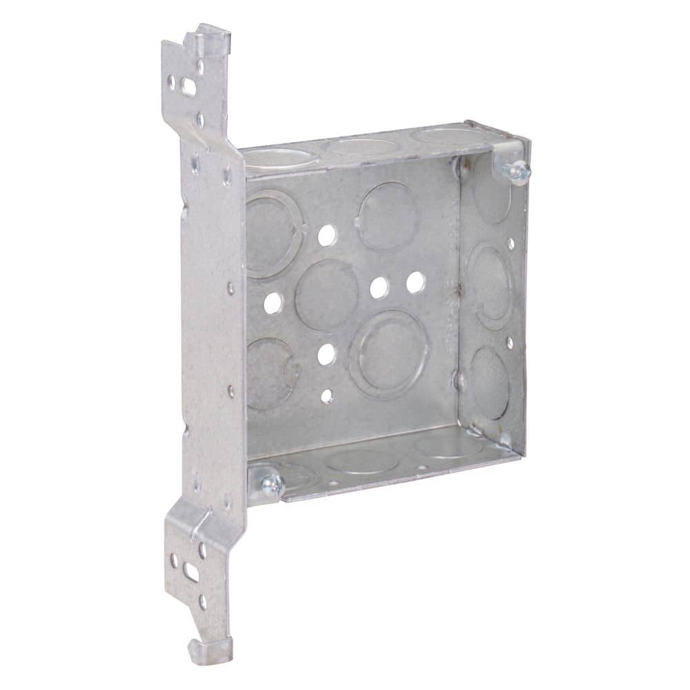 Southwire 4 in. W x 2-1/8 in. D Steel Metallic 2- Welded Square
