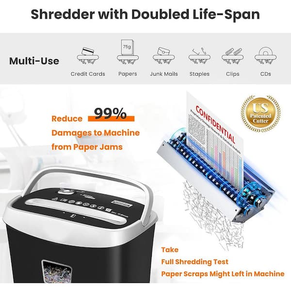 Yichuhaoxi Paper Shredder for Home Office, VidaTeco 10-Sheet