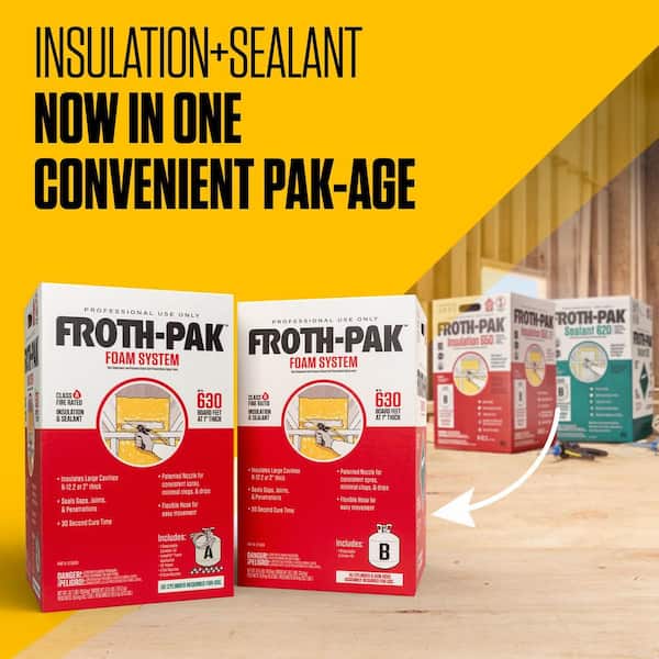 FROTH-PAK 630 Insulation and Sealant Spray Foam System 12115890