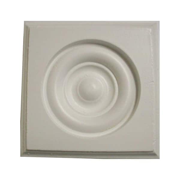 Kelleher 27/32 in. x 3-1/2 in. x 3-1/2 in. Whitewood Corner Block Moulding