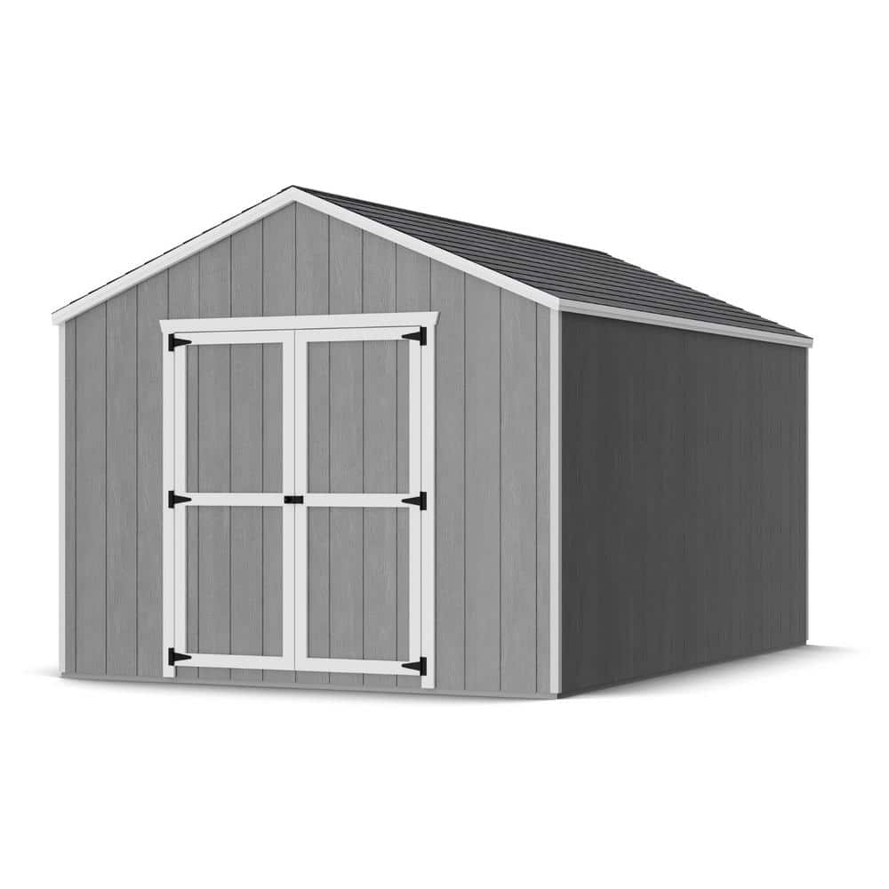 Value Gable 10 ft. x 14 ft. Outdoor Wood Storage Shed Precut Kit with Floor (140 sq. ft.) price history on PriceWatchPro