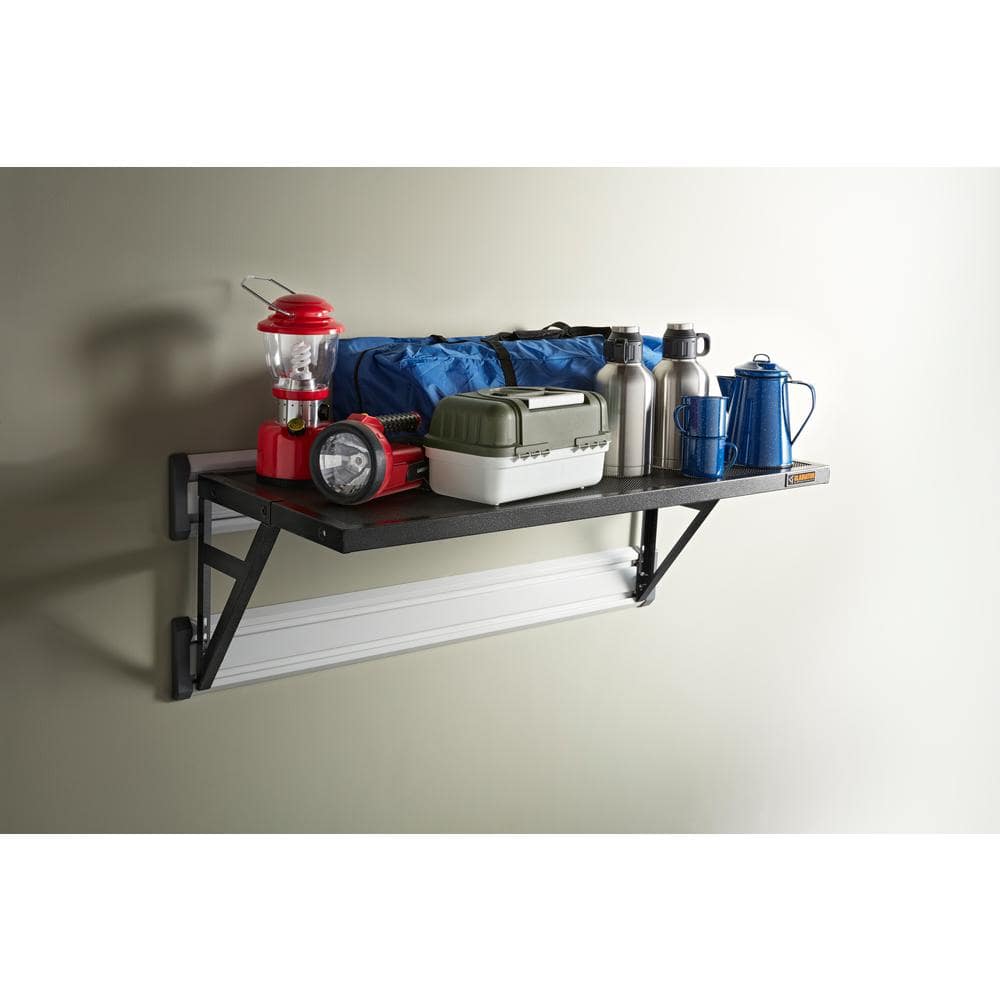 45" Heavy Duty Steel Mesh Wall Shelf in Hammered Granite