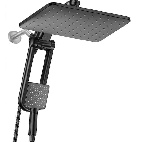 7-Mode Dual Filtered Rainfall Handheld Shower Head Combo with 11 in. Rain Head, High Pressure, Matte