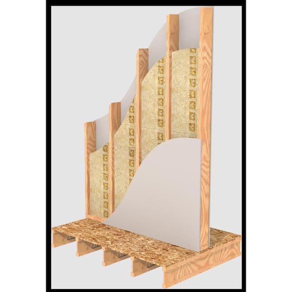 Safe 'n' Sound 3 in. x 15-1/4 in. x 47 in. Soundproofing and Fire Resistant Stone Wool Insulation Batt (59.7 sq. ft.)
