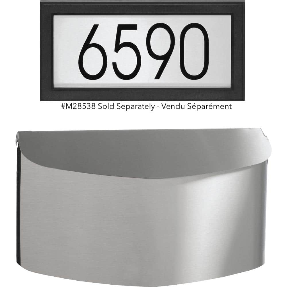 Contemporary Stainless Steel Wall Mounted Mailbox