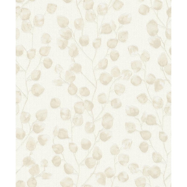 2980-704648 | Splash, Sagano Light Brown Leaf - Advantage Wallpaper