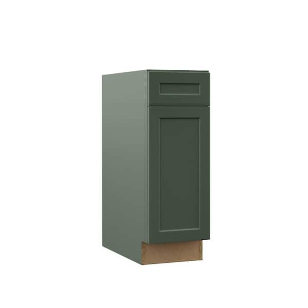 Designer Series Melvern 12 in. W x 24 in. D x 34.5 in. H Assembled Shaker Base Kitchen Cabinet in Forest