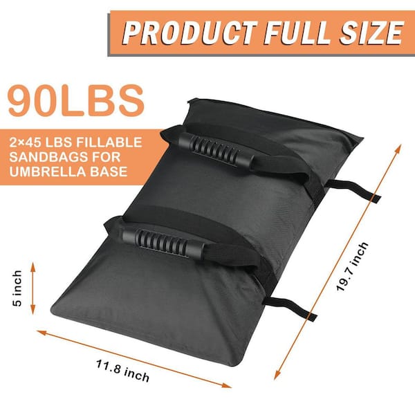 black patio umbrellas JOYESERY 8.2FT Backyard Cantilever Hanging Patio Umbrella in Square Black  Canopy, Steel Pole and Ribs for Outdoors, Beaches J-83BK