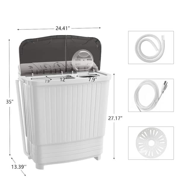 DreamDwell Home 2.4 cu. ft. Automatic Portable Washer Machine w
