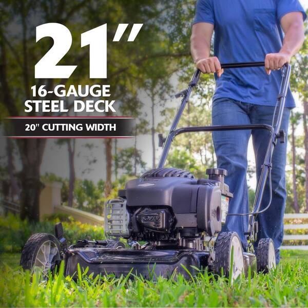 Murray MNA152506 20 in. 125 CC Briggs Stratton Walk Behind Gas Push Lawn Mower with 4 Wheel Height Adjustment and Prime N Pull Start