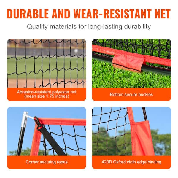 SVOPES 7 ft. x 7 ft. Portable Baseball Practice Net, Training Equipment for Hitting, Catching, Pitching, Includes Carry Bag 77YCDPJXLW77KXG8YV0-1021