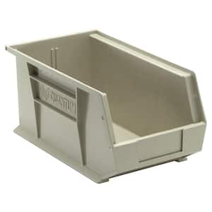 Ultra Series 7.38 qt. Stack and Hang Bin in Stone (12-Pack)