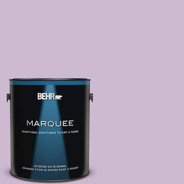 BEHR MARQUEE 1 gal. #660C-3 Sweet Petal Satin Enamel Exterior Paint & Primer