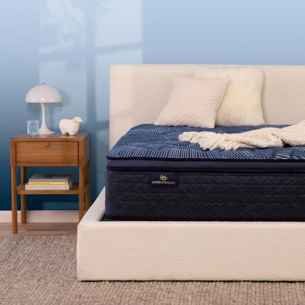 Perfect Sleeper Oasis Sleep King Plush Pillow Top 15.0 in. Mattress Set with 9 in. Foundation