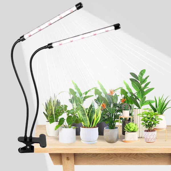 BeamBox 25-Watt 6500K Full Spectrum LED Clip Grow Light for Indoor Plants  Adjustable Height (1-Piece XM728-14 - The Home Depot