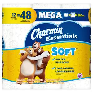 "Essentials Soft Toilet Paper (12-Mega Rolls)"