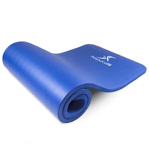 All Purpose Blue 71 in. L x 24 in. W x 1 in. T Extra Thick Yoga and Pilates Exercise Mat Non Slip (11.83 sq. ft.)