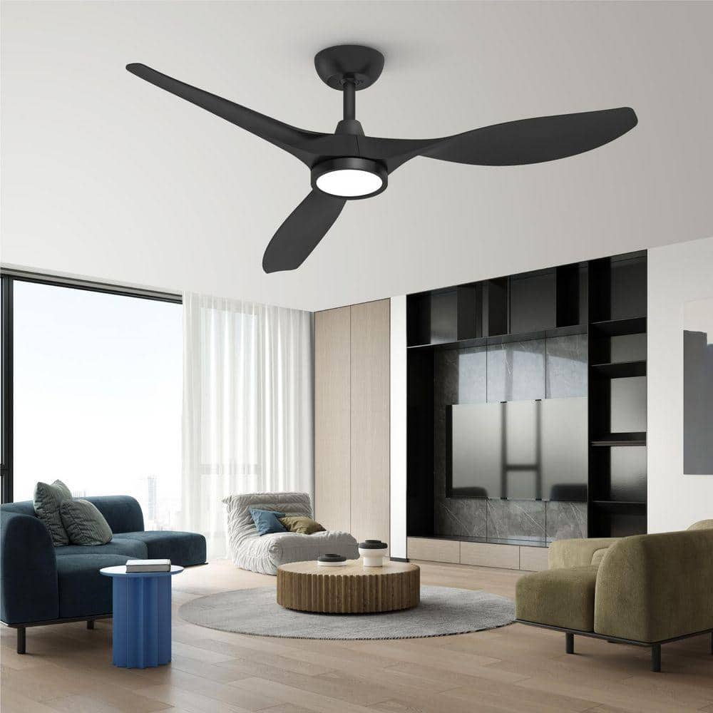 QRMOK R3 52 in. Indoor Ceiling Fan with Light and Remote,Quiet