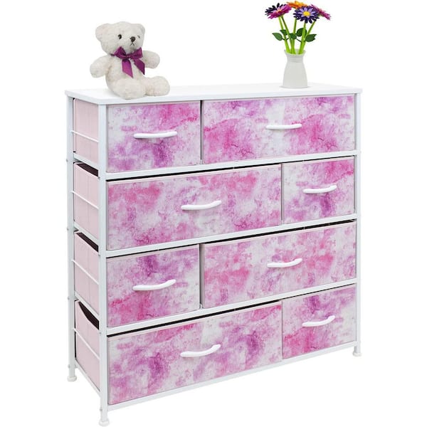 Sorbus 8 Drawers Chest Dresser - Tie-Dye